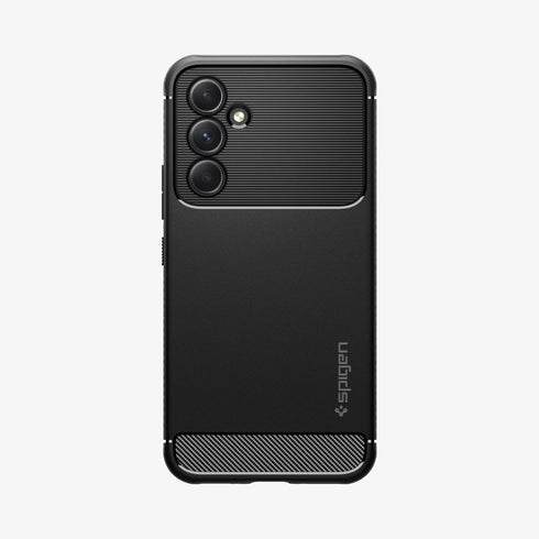 ACS02324 - Galaxy A72 Case Rugged Armor in Matte Black showing the back